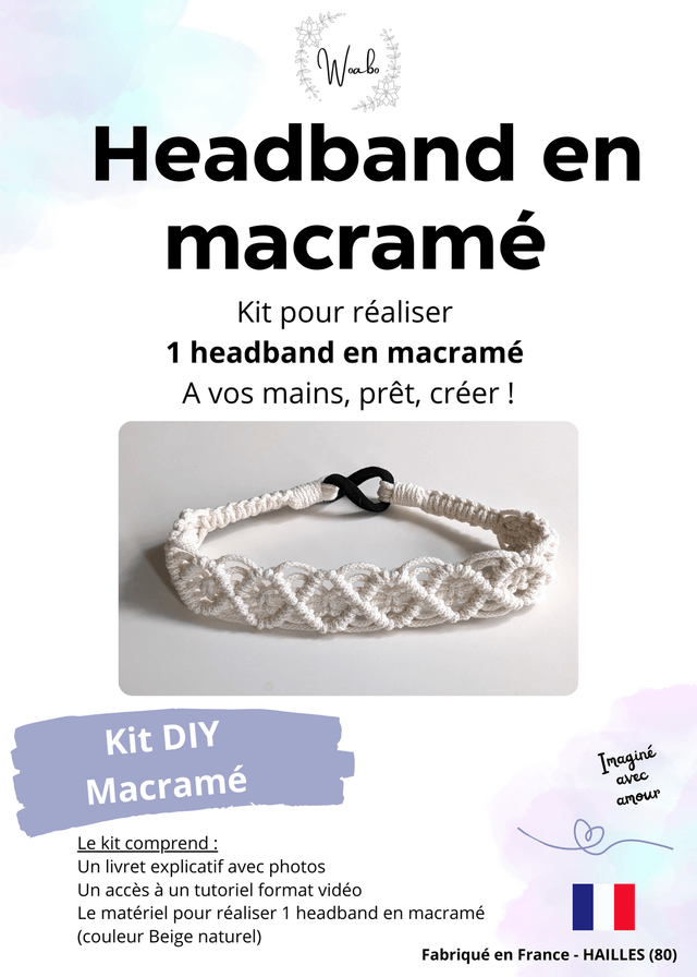 Kit macramé "HEADBAND EN MACRAME" (1)