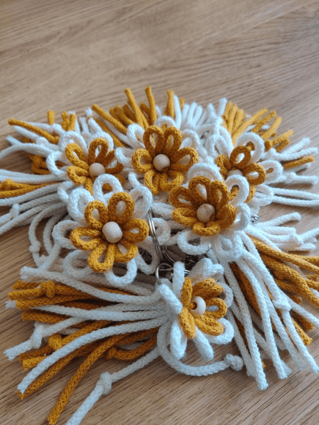 Porte clé/Bijou de sac Fleurs