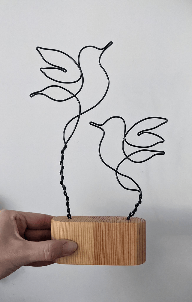 Sculpture fil "Oiseaux"