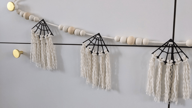 Kit DIY Guirlande "Toiles d'araignée"