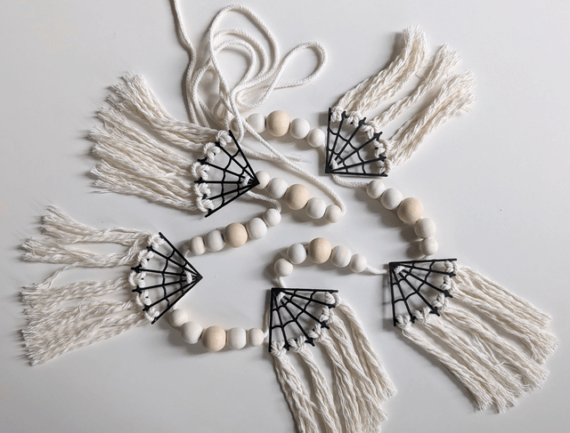 Kit DIY Guirlande "Toiles d'araignée"