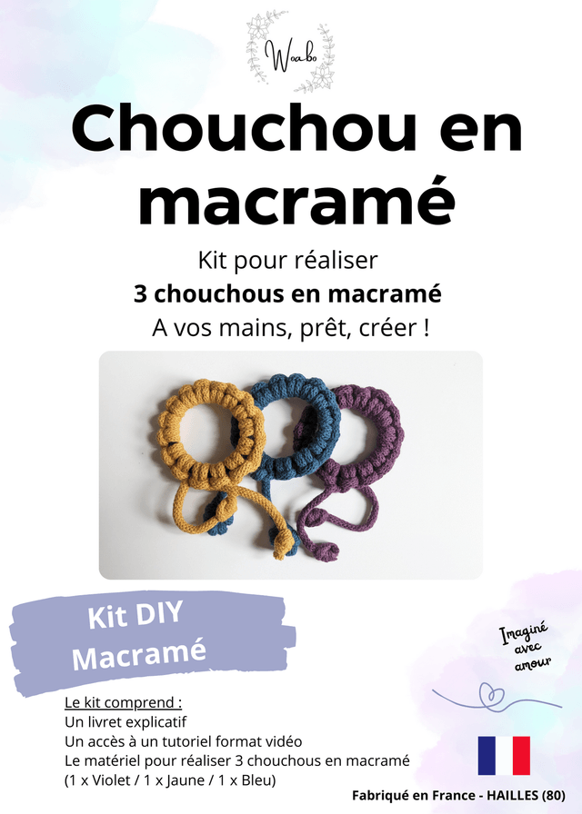 Kit macramé "CHOUCHOU EN MACRAME"
