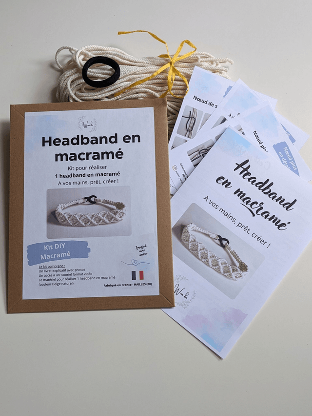 Kit macramé "HEADBAND EN MACRAME" (1)
