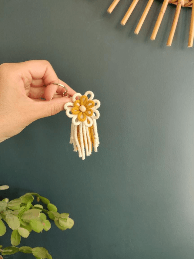 Porte clé/Bijou de sac Fleurs