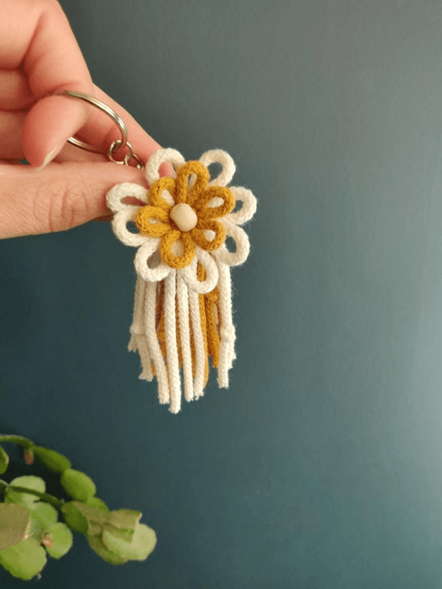 Porte clé/Bijou de sac Fleurs