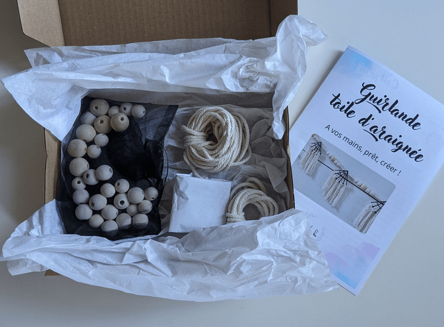 Kit DIY Guirlande "Toiles d'araignée"