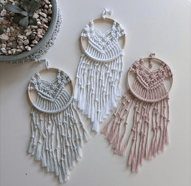 Macramé &quot;Attrape-rêve&quot;